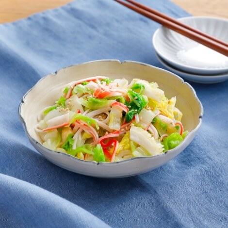 白菜とかにかまのやみつきナムル