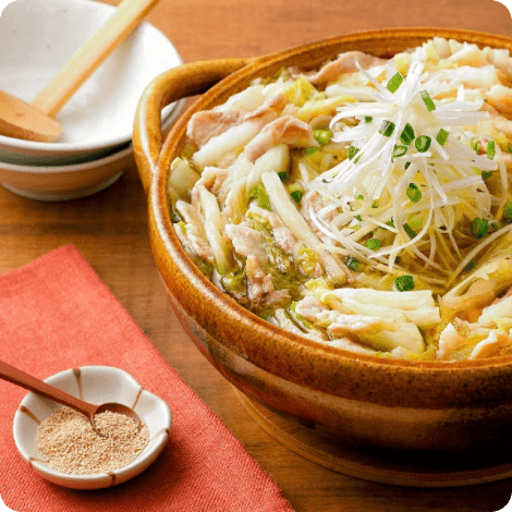 だし香る　豚バラと白菜の重ね鍋