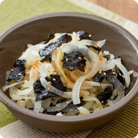 丸ごと玉ねぎの海苔ナムル